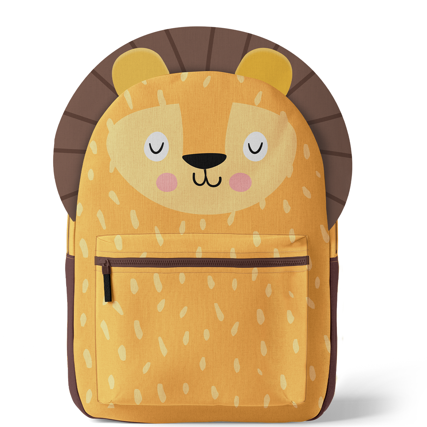 Rucksack Nähpanel für Kinder – Löwe Motiv Panel für DIY Kinderrucksack