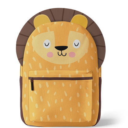 Rucksack Nähpanel für Kinder – Löwe Motiv Panel für DIY Kinderrucksack
