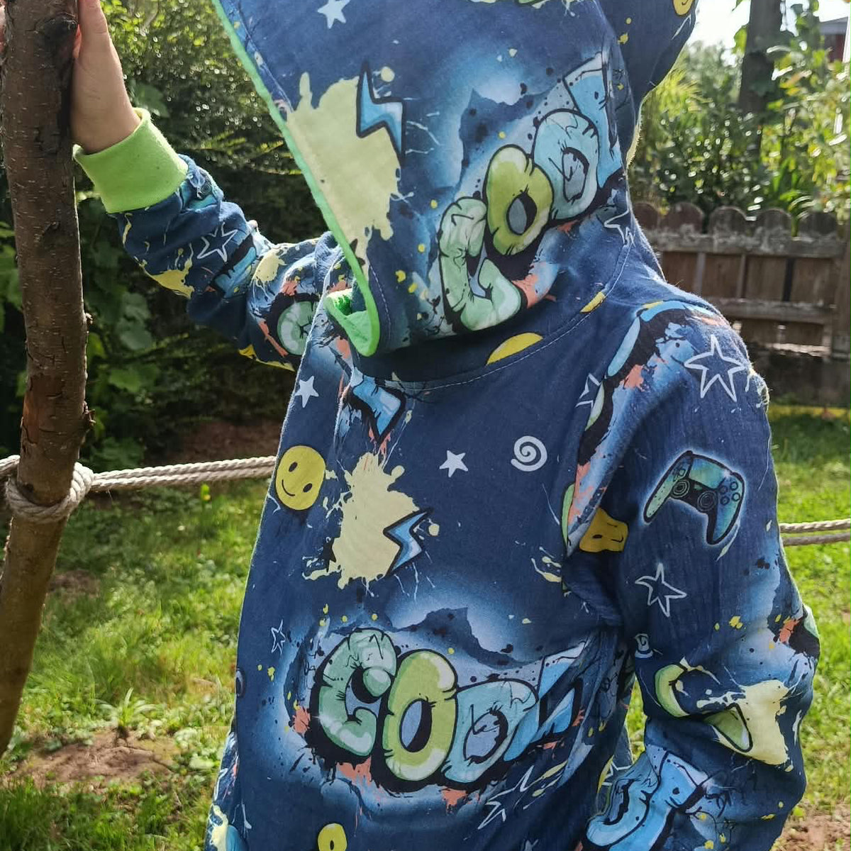 Smiley Graffiti Kidz Stoff Meterware | Jungsstoff