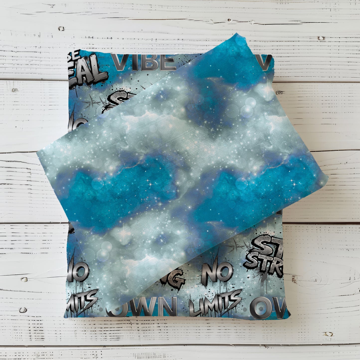 Galaxy blau | Galaxy Stoff Meterware | Kinderstoff | Kombi Stoff „Be Real"