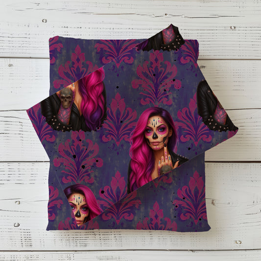 Jersey Stoff 0,5m Meterware „Viva La Rebel" Baroque Edition