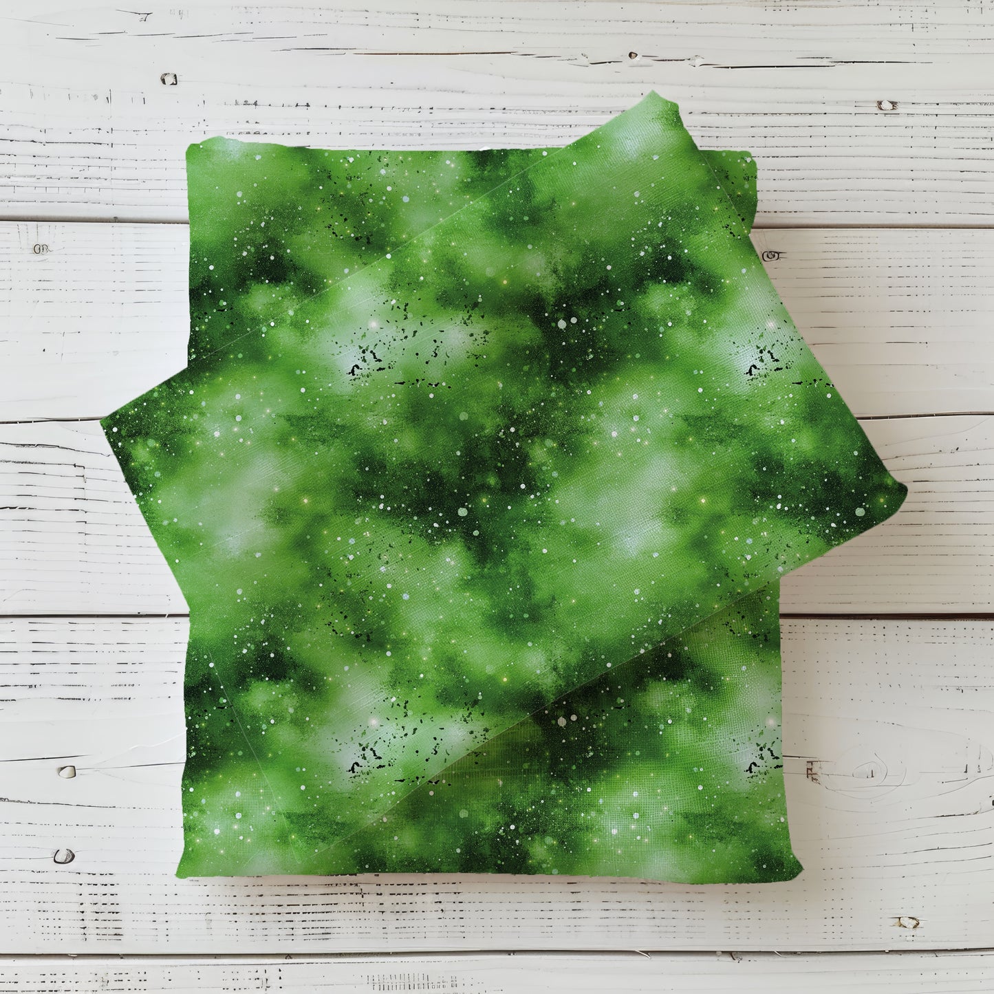 Toxic Galaxy grün | Kombi Stoff Meterware | Kinderstoff