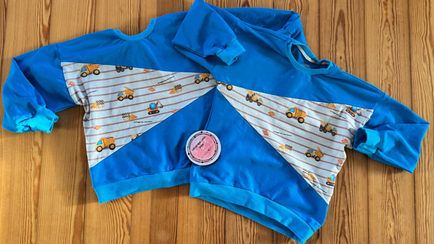 Children's Jersey Fabric by the Meter "Excavator"