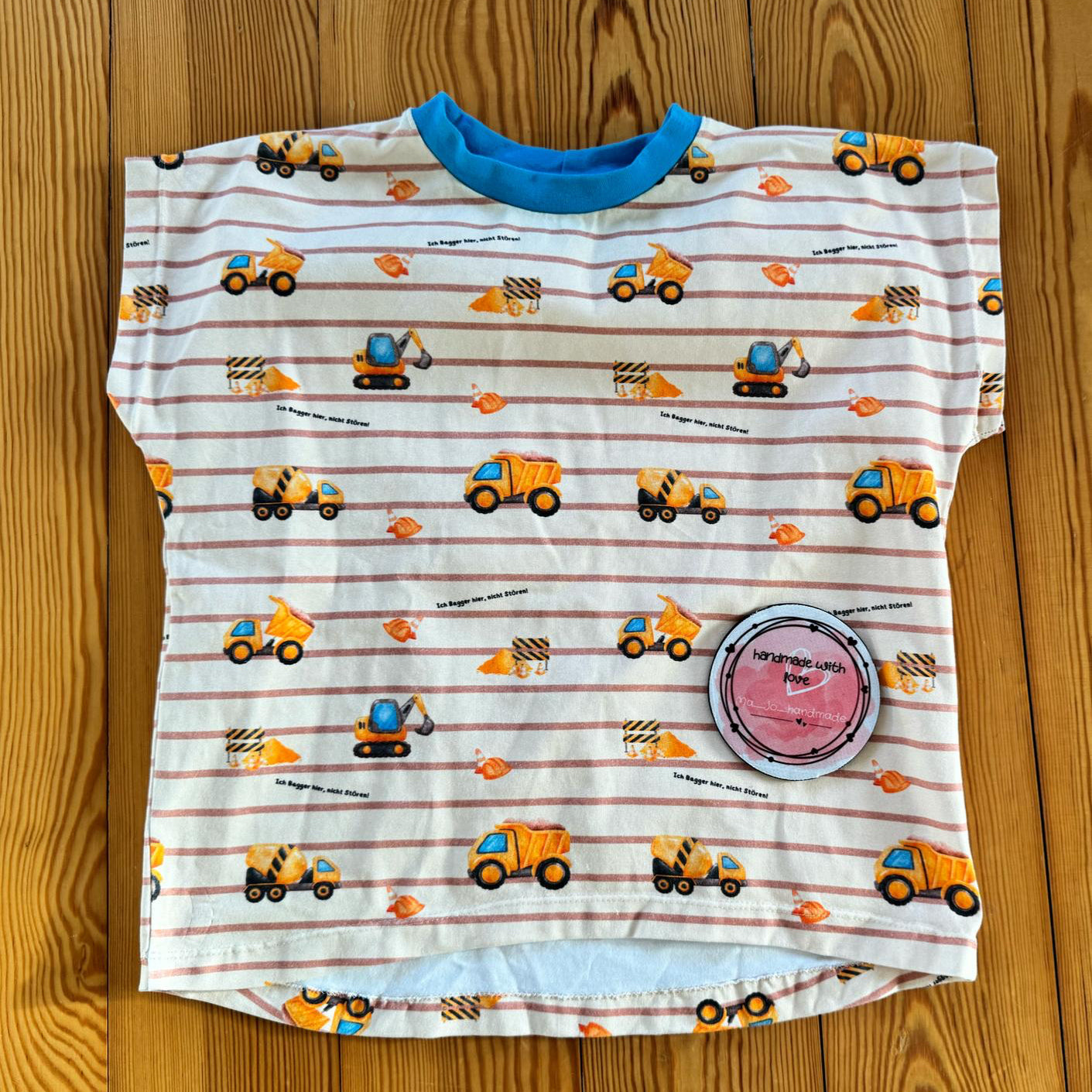 Children's Jersey Fabric by the Meter "Excavator"