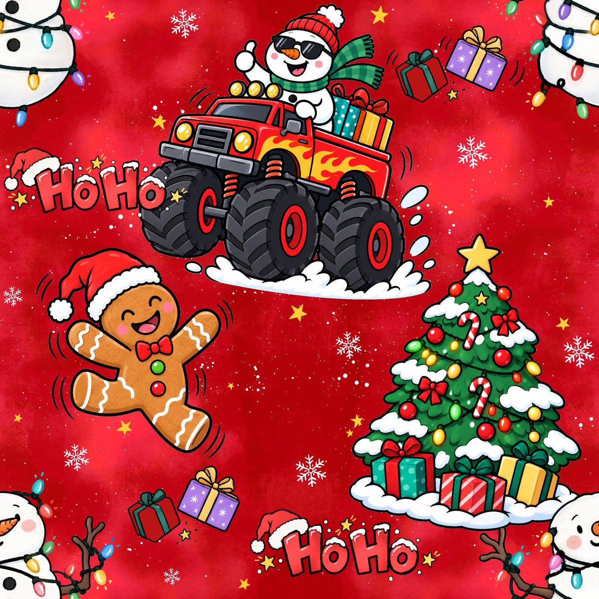 HoHo Truck Stoff Meterware – Kinderstoff | Sophia.Creates