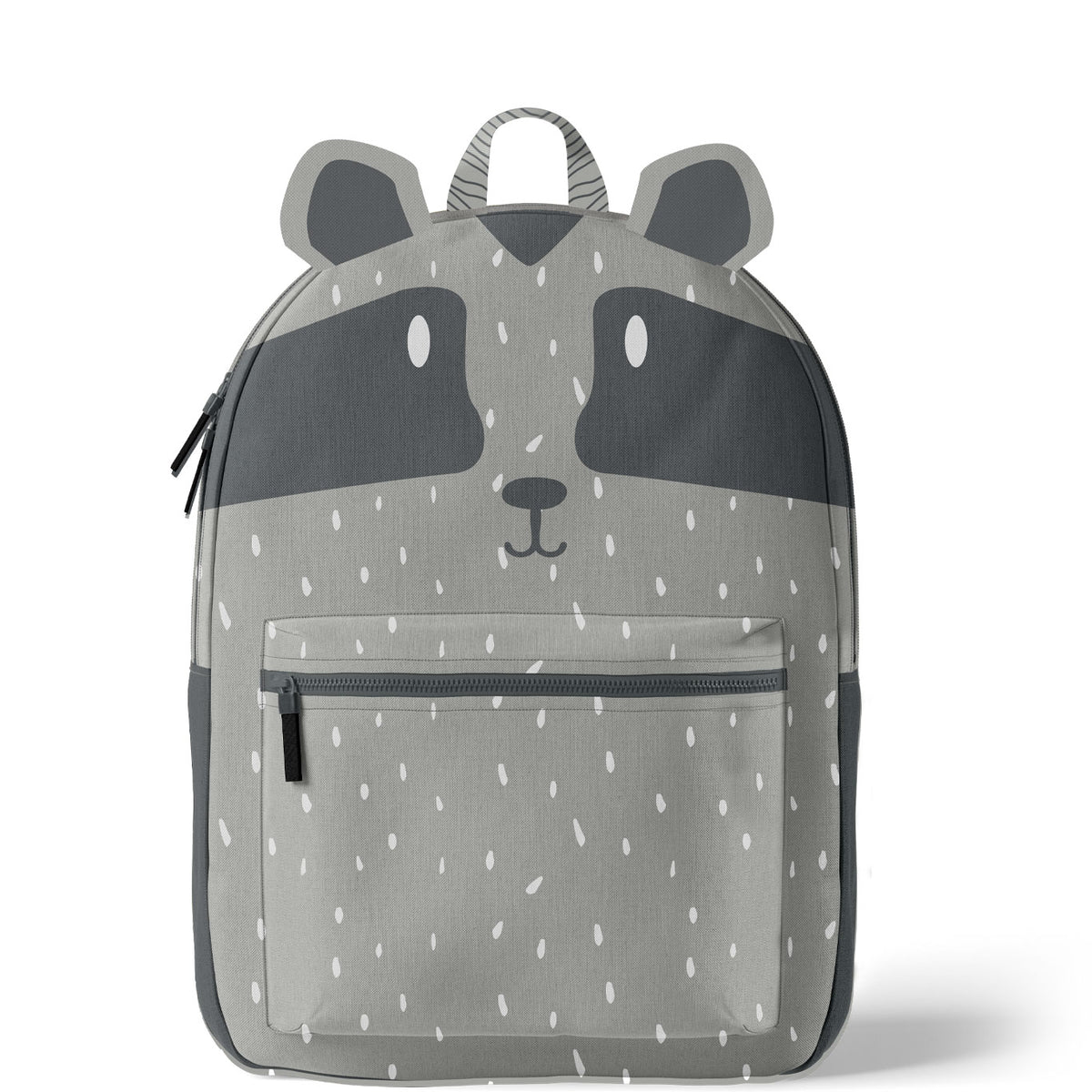 Rucksack Nähpanel für Kinder – Waschbär Motiv Panel für DIY Kinderrucksack