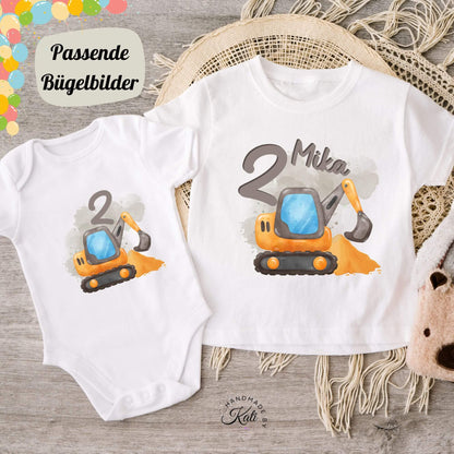 Personalisiertes Gastgeschenk kleine Jutebeutel - Bagger
