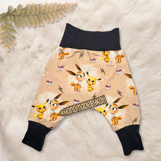 Kulleraugen Kumpel Stoff Detailaufnahme – Anime Kinderstoff Jersey Meterware