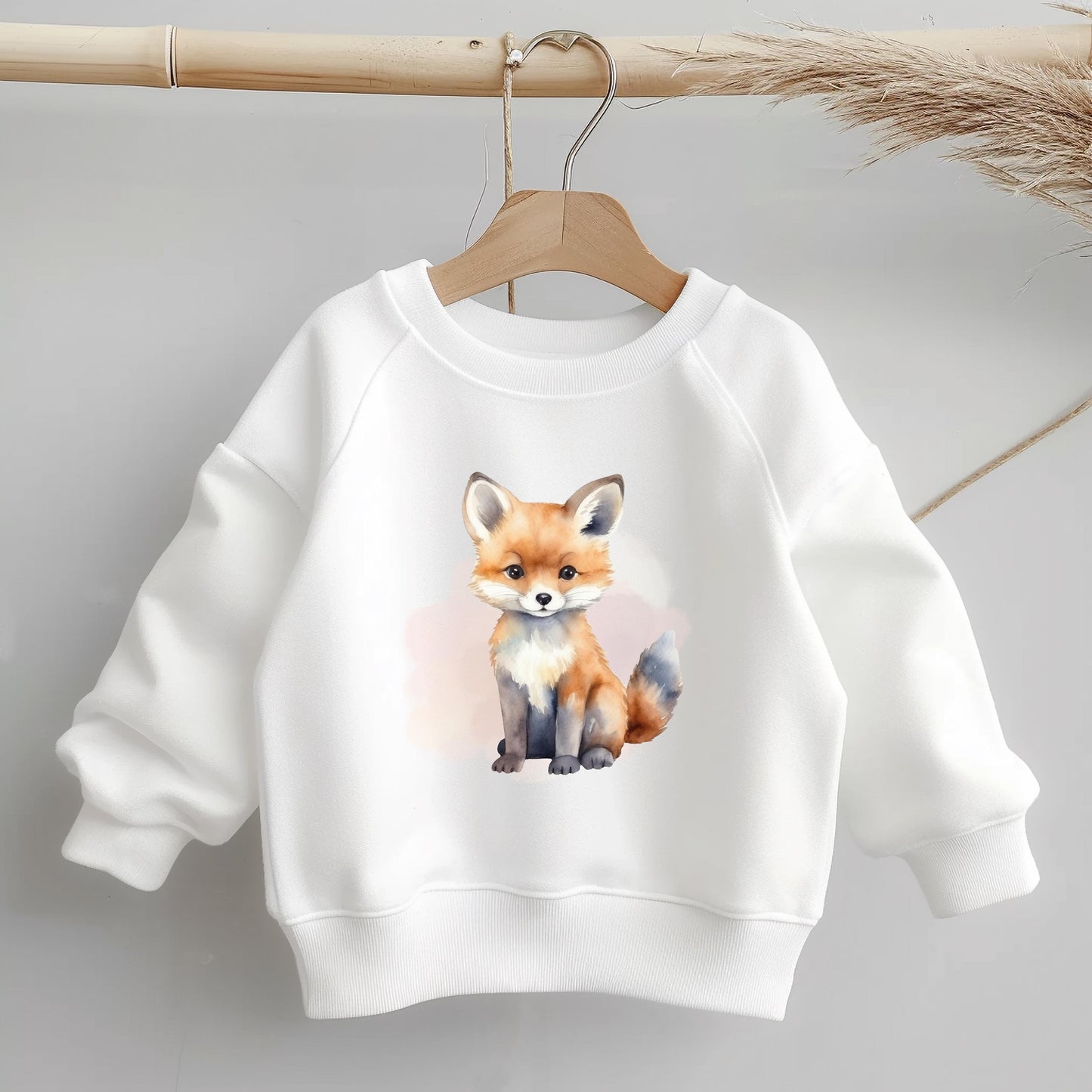 Fuchs Bügelbild 10cm – Waldtier DTF Transfer aufbügeln Kinderkleidung