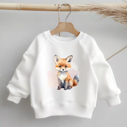 Fuchs Bügelbild 10cm – Waldtier DTF Transfer aufbügeln Kinderkleidung