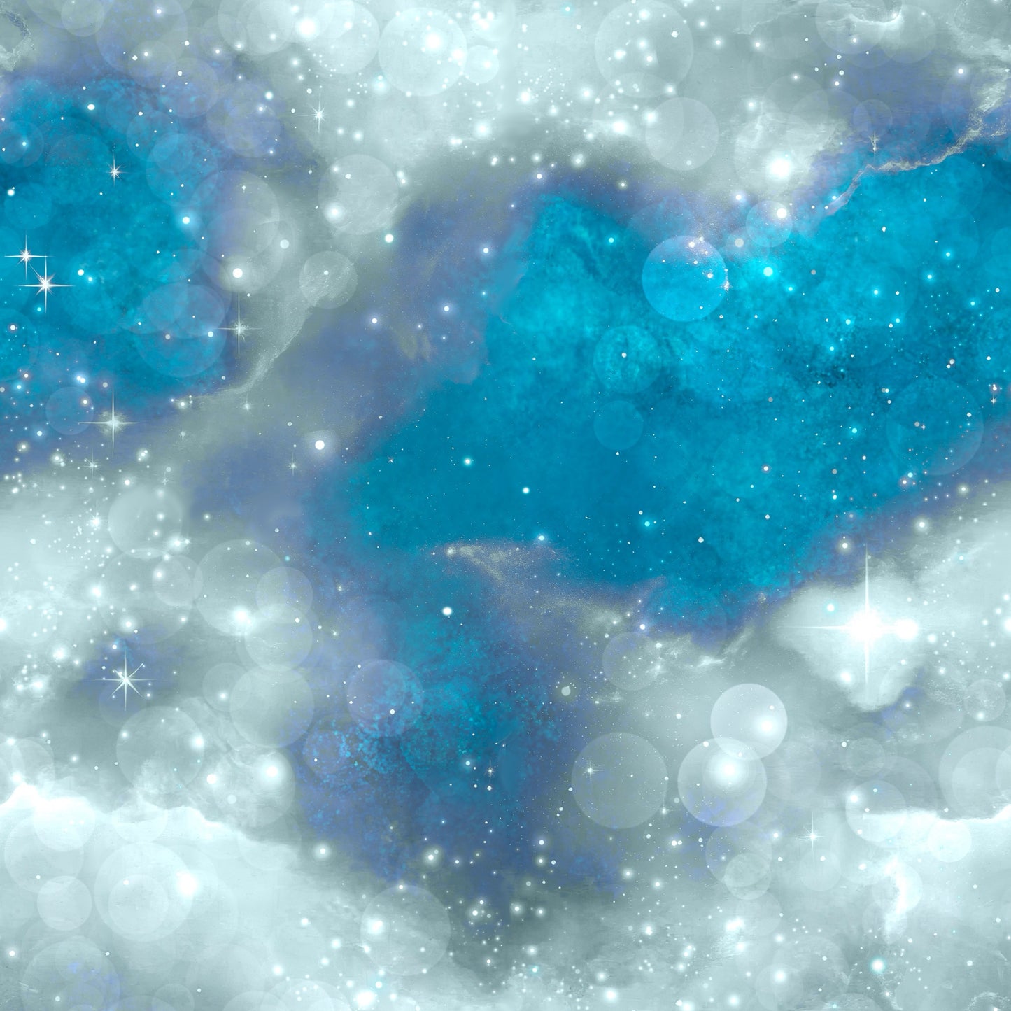 Galaxy blau | Galaxy Stoff Meterware | Kinderstoff | Kombi Stoff „Be Real"