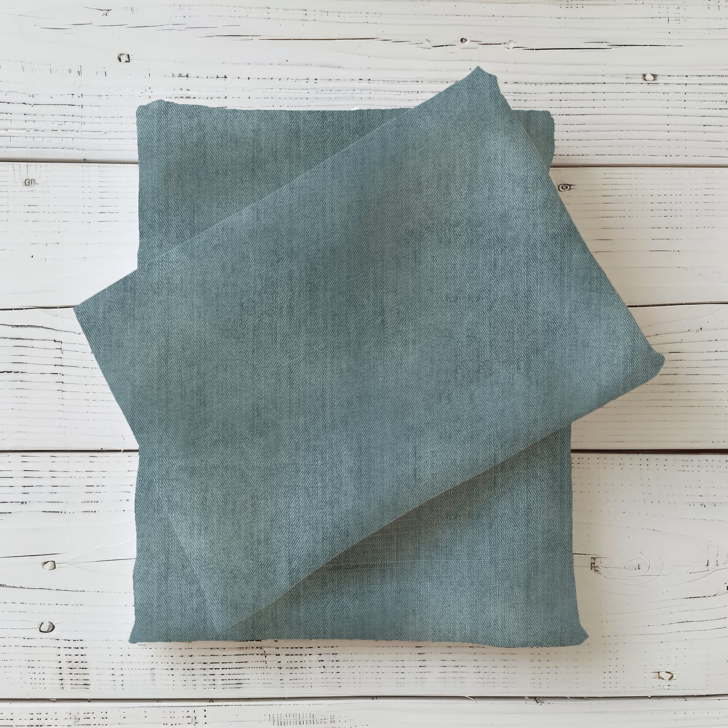 Kinderstoff Meterware Jersey |  French Terry - „Demin" blau | Kombi