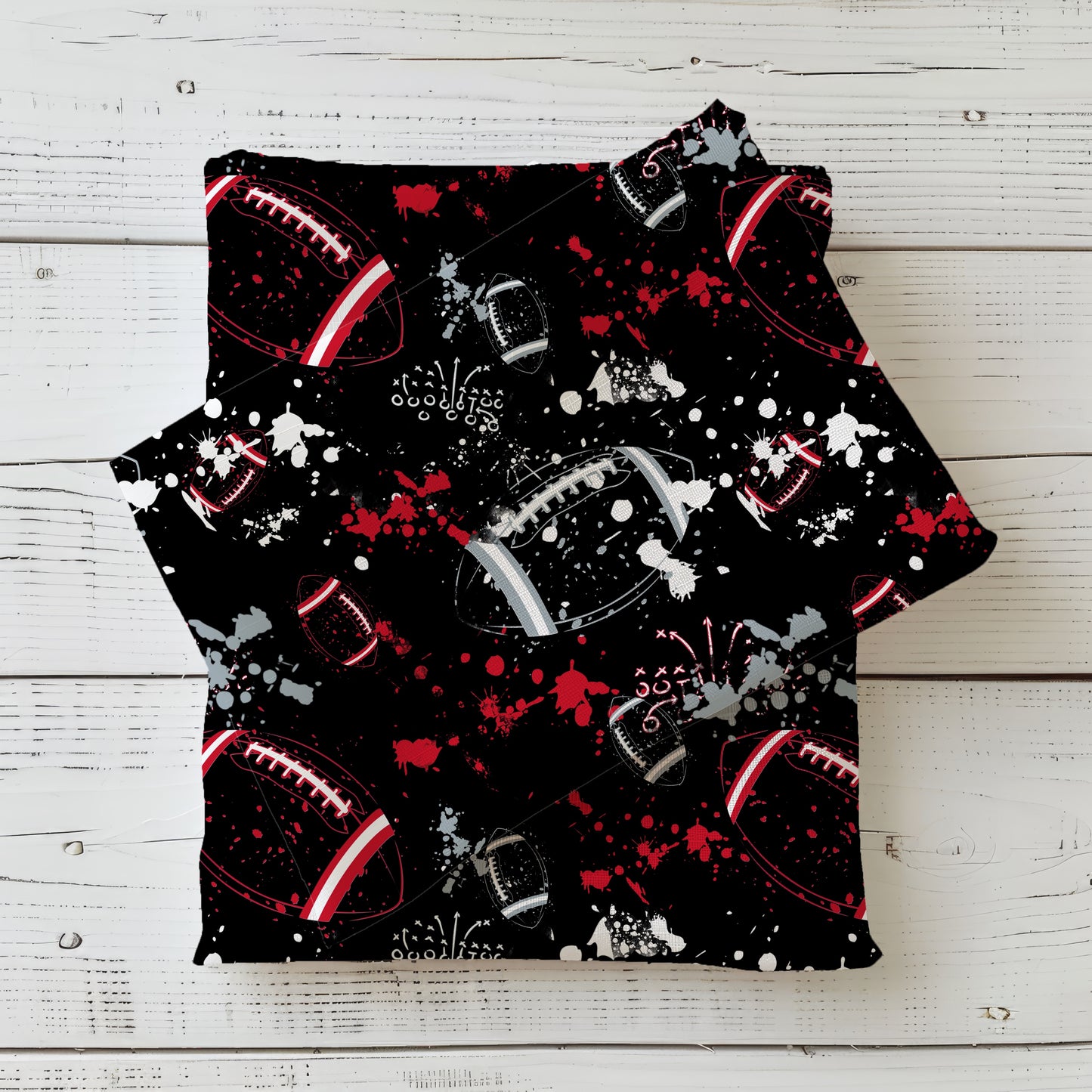 Fabric by the meter 0.5m Jersey "Football" - Touchdown Style