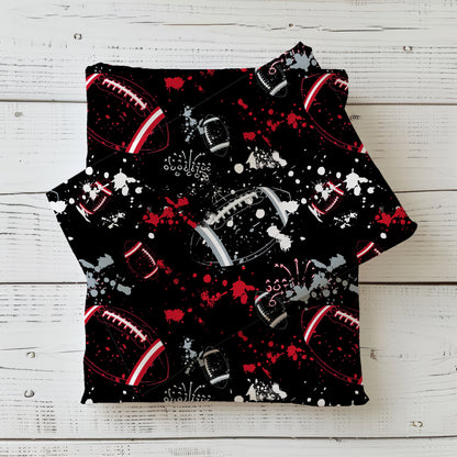 Fabric by the meter 0.5m Jersey "Football" - Touchdown Style