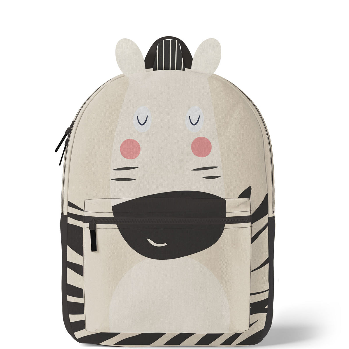 Rucksack Nähpanel für Kinder – Zebra Motiv Panel für DIY Kinderrucksack