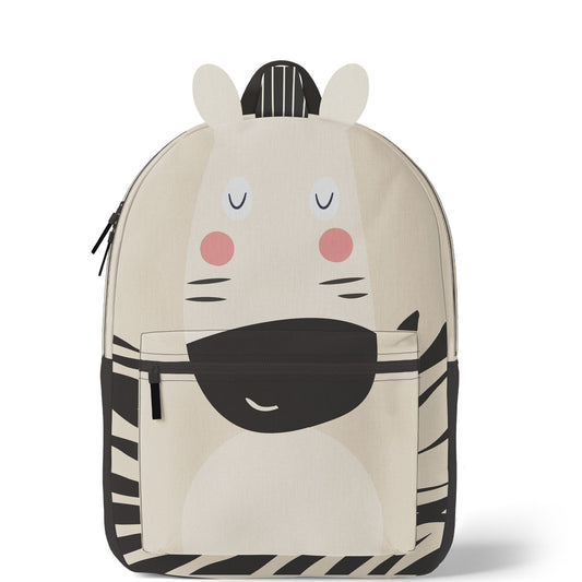 Rucksack Nähpanel für Kinder – Zebra Motiv Panel für DIY Kinderrucksack